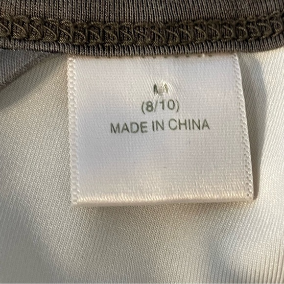 Tommy Bahama Brown Ivory Silk Tropical Palm Sleeveless Embellished Dress Sz 8/10 - Picture 10 of 11